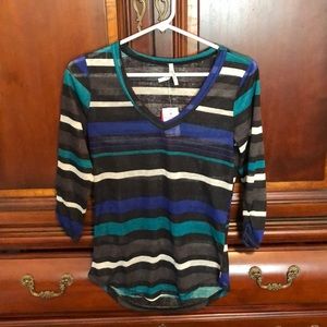 Wallflower striped long sleeve tee